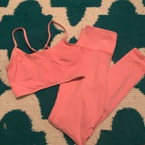 Forever 21 Neon Pink Activewear Set XS